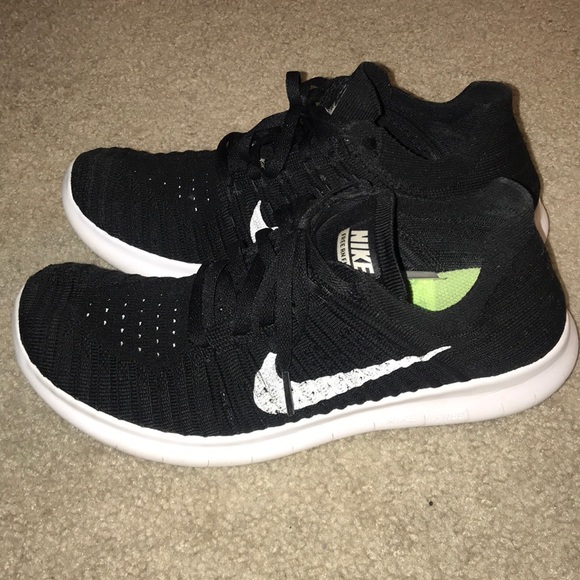 Nike Shoes - Nike Free RN flyknit women’s size 9 Black